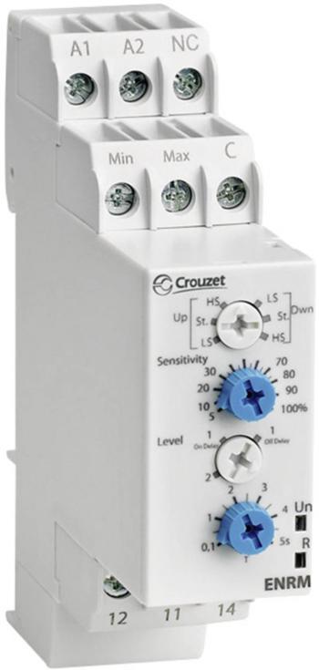 Crouzet kontrolné relé 24 V/DC, 24 V/AC, 240 V/DC, 240 V/AC 1 prepínací 1 ks ENRM kontrola naplnenia