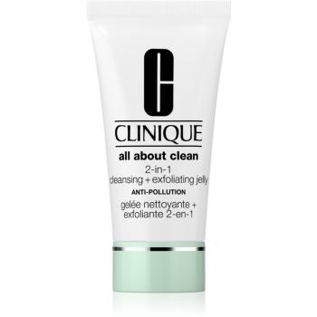 Clinique All About Clean 2-in-1 Cleansing + Exfoliating Jelly exfoliačný čistiaci gél 150 ml