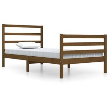 Rám postele medovo hnedý masívna borovica 100 × 200 cm, 3104999