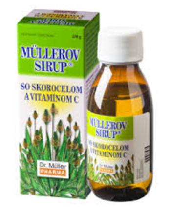 Dr. Müller Pharma MÜLLEROV sirup so skorocelom a vitamínom C 130 g