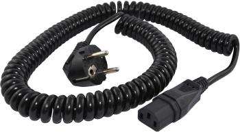 HAWA R6504 IEC prepojovací kábel  čierna 5.00 m špirálový kábel