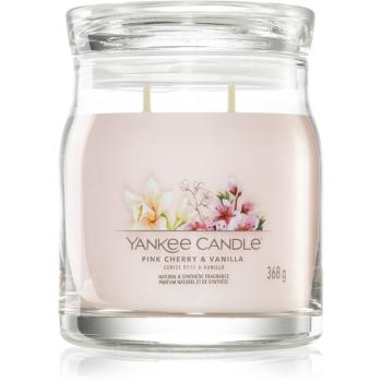 Yankee Candle Pink Cherry & Vanilla vonná sviečka Signature 368 g