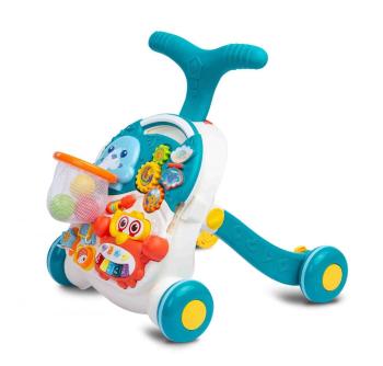 Detské hrajúce edukačné chodítko 2v1 Toyz Spark turquoise