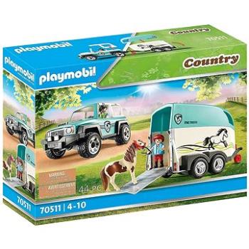 Playmobil Auto s prívesom na poníky (4008789705112)