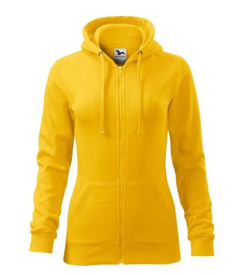 MALFINI Dámska mikina Trendy Zipper - Žltá | L