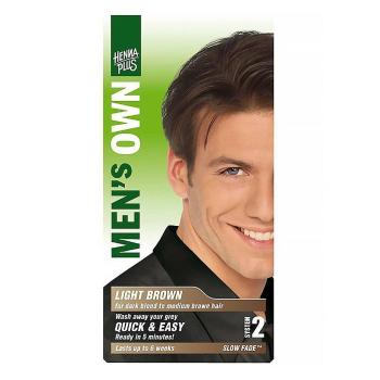 HENNA PLUS Prírodná farba na vlasy pre mužov Svetlo hnedá 80 ml
