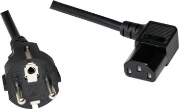 LogiLink IEC prepojovací kábel [1x DE schuko zástrčka - 1x IEC C13 zásuvka 10 A] 5.00 m čierna