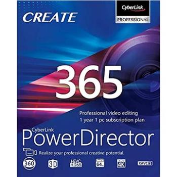 CyberLink PowerDirector 365 na 12 mesiacov (elektronická licencia) (cybePDR365)