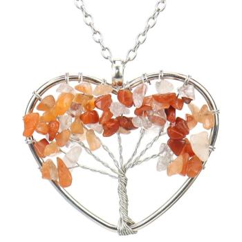 Náhrdelník Tree Heart Oranžová KP28415