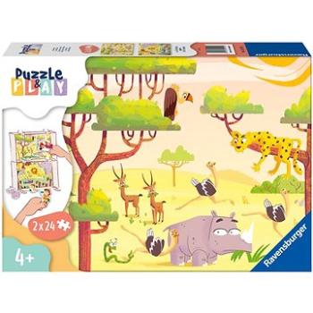 Ravensburger 055944 Puzzle & Play Dobrodružstvo na safari 2× 24 dielikov (4005556055944)