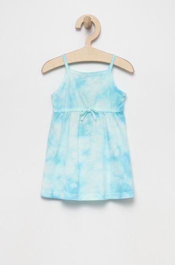 Dievčenské bavlnené šaty United Colors of Benetton midi, rovný strih