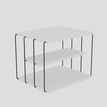 Decortie  Pohovky, okrúhle stolíky Side Table - Lifon -White  Biela