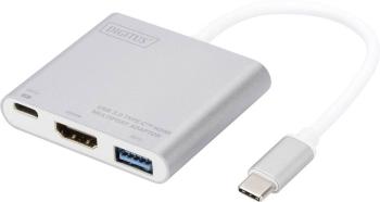 Digitus DA-70838-1 HDMI / USB adaptér [1x USB 3.0 zástrčka C - 1x HDMI zásuvka, USB 3.2 gen. 1 zásuvka A, USB-C ™ zásuvk