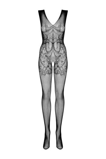 Čierne bodystockings F234