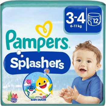 Pampers Splashers 3-4 jednorazové plienkové plavky 6-11 kg 12 ks