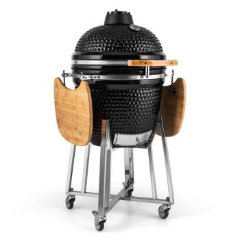 Klarstein Kingsize, kamado gril, keramický, 21", údenie, pomalé pečenie, nehrdzavejúca oceľ