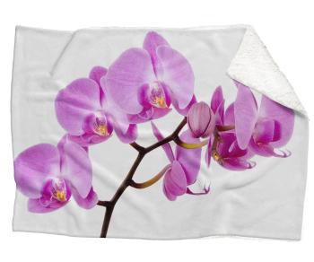 Deka Ružová orchidea (Rozmer: 200 x 140 cm, Podšitie baránkom: ÁNO)