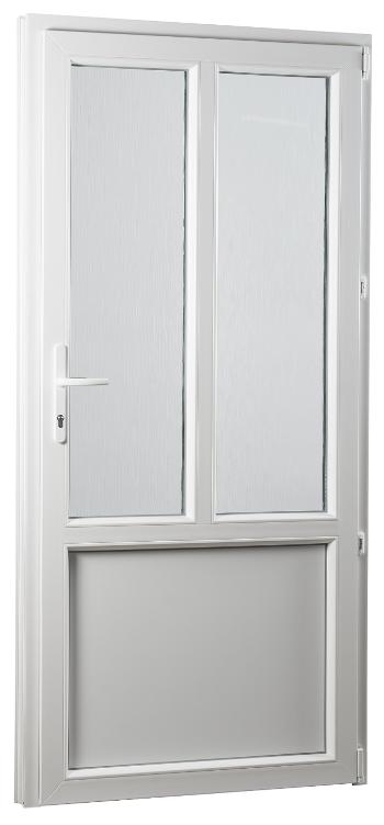 SKLADOVE-OKNA.sk - Vedľajšie vchodové dvere PREMIUM, pravé - 980 x 2080 mm, barva biela