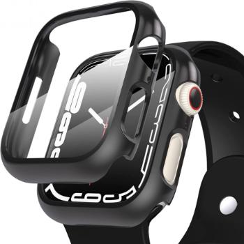 Tech-Protect Defense 360 puzdro s ochranným sklom na Apple Watch 7 41mm, čierne