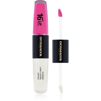 Dermacol 16H Lip Colour dlhotrvajúci rúž a lesk na pery odtieň 18 2x4 ml