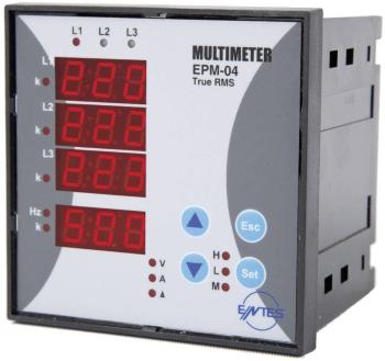 ENTES EPM-04-96 digitálny panelový merač Programovateľný trojfázový vstavaný striedavý multimeter EPM-04-96 Napätie, prú