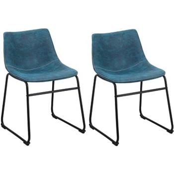 Sada dvoch modrých stoličiek BATAVIA, 127411 (beliani_127411)