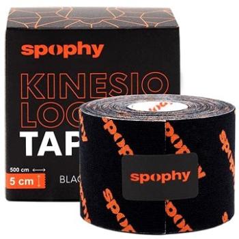 Spophy Kinesiology Tape Black, tejpovacia páska čierna, 5 cm × 5 m (8594202930156)