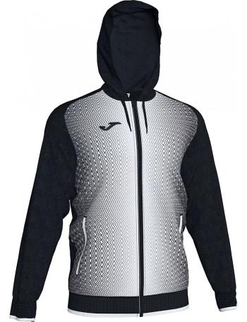 čierno-biela futbalová mikina joma supernova hooded jacket vel. M