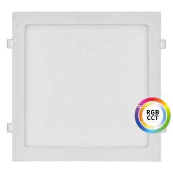 T-LED Biely vstavaný LED panel hranatý 300 x 300mm 36W 24V RGB+CCT 102337