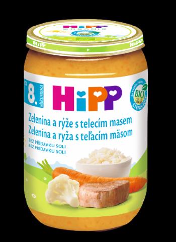 HiPP BIO Zelenina a ryža s teľacím mäsom 220 g