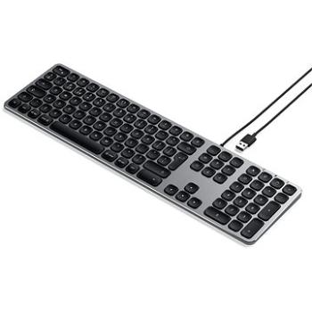 Satechi Aluminum Wired Keyboard for Mac – Space Gray – US (ST-AMWKM)