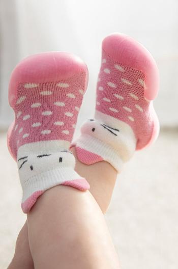 Detské ponožky Mayoral Newborn ružová farba
