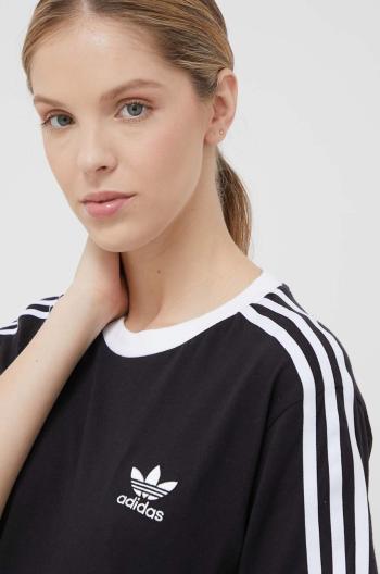 Bavlnené tričko adidas Originals čierna farba