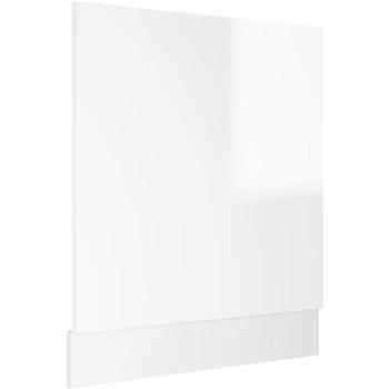 Panel na umývačku biely vysoký lesk 59,5×3×67 cm drevotrieska 802567