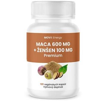 MOVit Maca 600 mg + Ženšen 100 mg PREMIUM (8594202100986) + ZDARMA Šatka Movit Energy