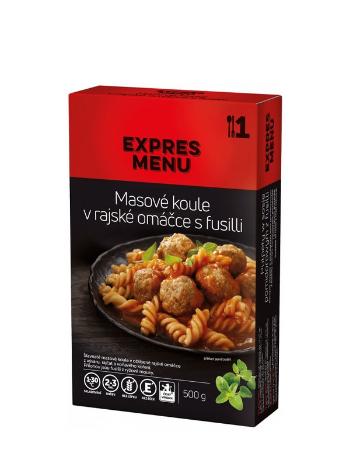 Mäsové guličky v rajčinovej omáčke s fusilli EXPRES MENU 500 g