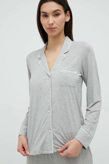 Pyžamová košeľa GAP dámska, šedá farba