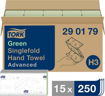 TORK 290179 Zickzack Advanced papierové utierky, skladané (d x š) 23 cm x 25 cm zelená 15 x 250 blistrov / bal.  3750 ks