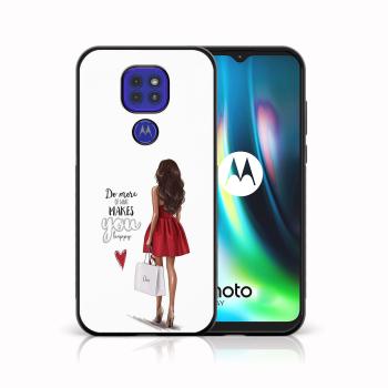 MY ART Silikónový kryt Motorola Moto G9 Play / E7 Plus RED DRESS (137)