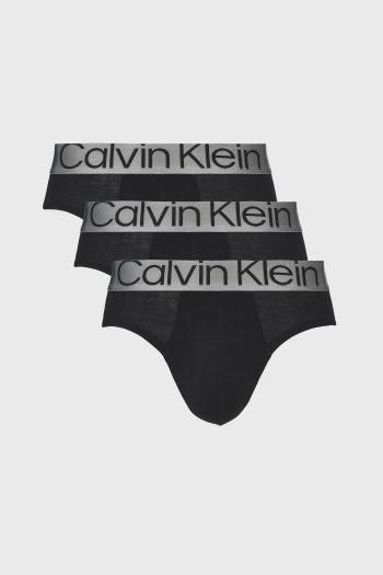 3 PACK Slipy Calvin Klein Steel Cotton