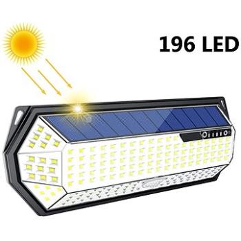 LEDSolar 196 solární venkovní světlo svítidlo, 196 LED se senzorem, bezdrátové, 4W, studenáLEDSolar (8595654702063)