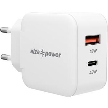 AlzaPower A145 Fast Charge 45 W biela (APW-CCA145W)