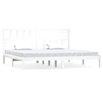 Rám postele biely masívna borovica 180 × 200 cm Super King, 3101039