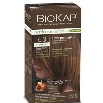 BIOKAP Delicato Rapid Farba na vlasy – 6.30 Tmavá blond zlatá 135 ml (8030243025661)