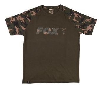 Fox tričko camo khaki chest print t-shirt - xl