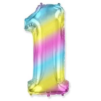 Balón fóliový číslica dúhová – rainbow – 102 cm – 1 (8435102305838)