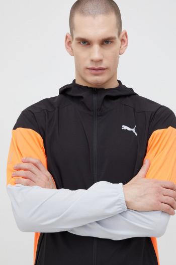 Bežecká bunda Puma RUN Lightweight čierna farba, prechodná