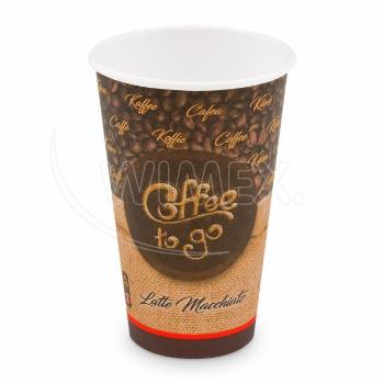 Papierový pohár "Coffee to go" Ø90mm 510ml `XL: 0,4L/16oz` [50 ks]