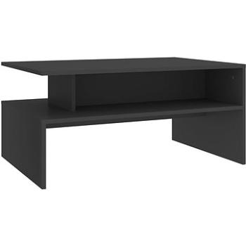 SHUMEE Konferenčný stolík sivý 90 × 60 × 42,5 cm drevotrieska, 803256