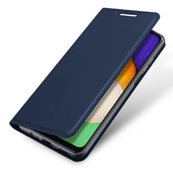 DUX DUCIS Skin Pro knižkové kožené puzdro na Samsung Galaxy A13 5G, modré